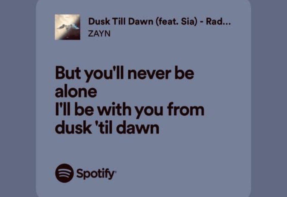 Menemukan Cinta Dimasa Sulit Dusk Till Dawn -Zayn Malik