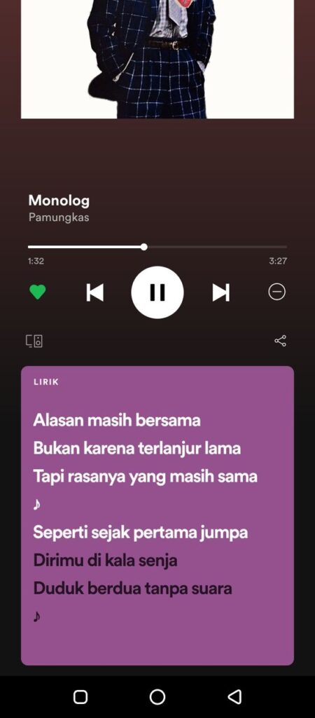 Merenungi Kisah Cinta Monolog-Pamungkas