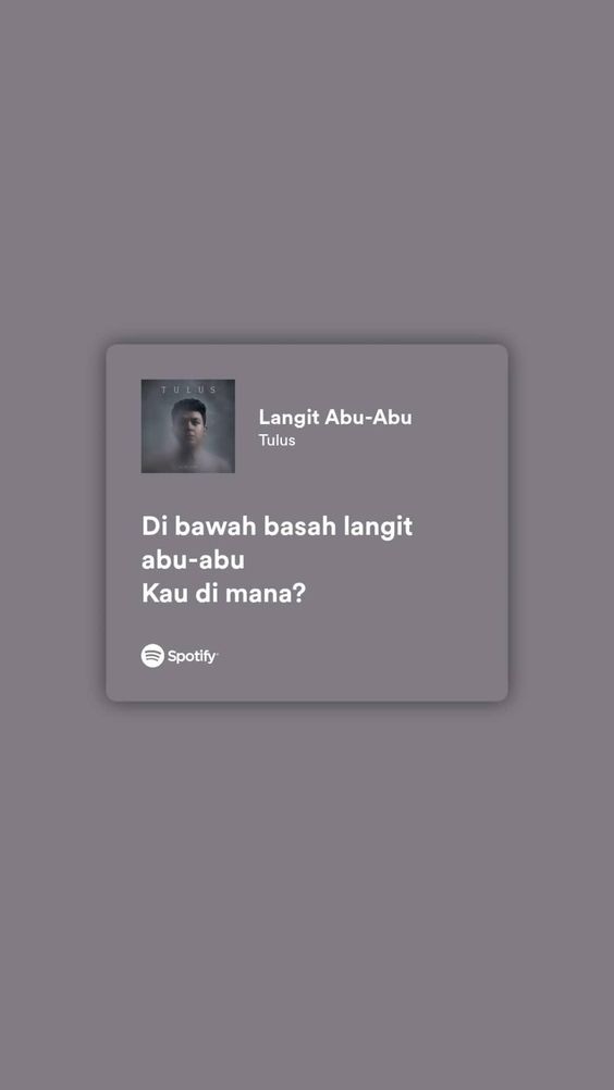 Artikel Lagu Langit Abu-Abu Dari Tulus