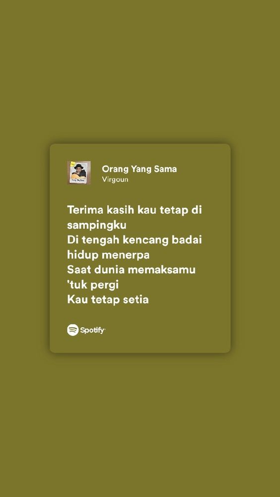 Tiada Yang Lain Selain Dia , Orang Yang Sama - Virgoun